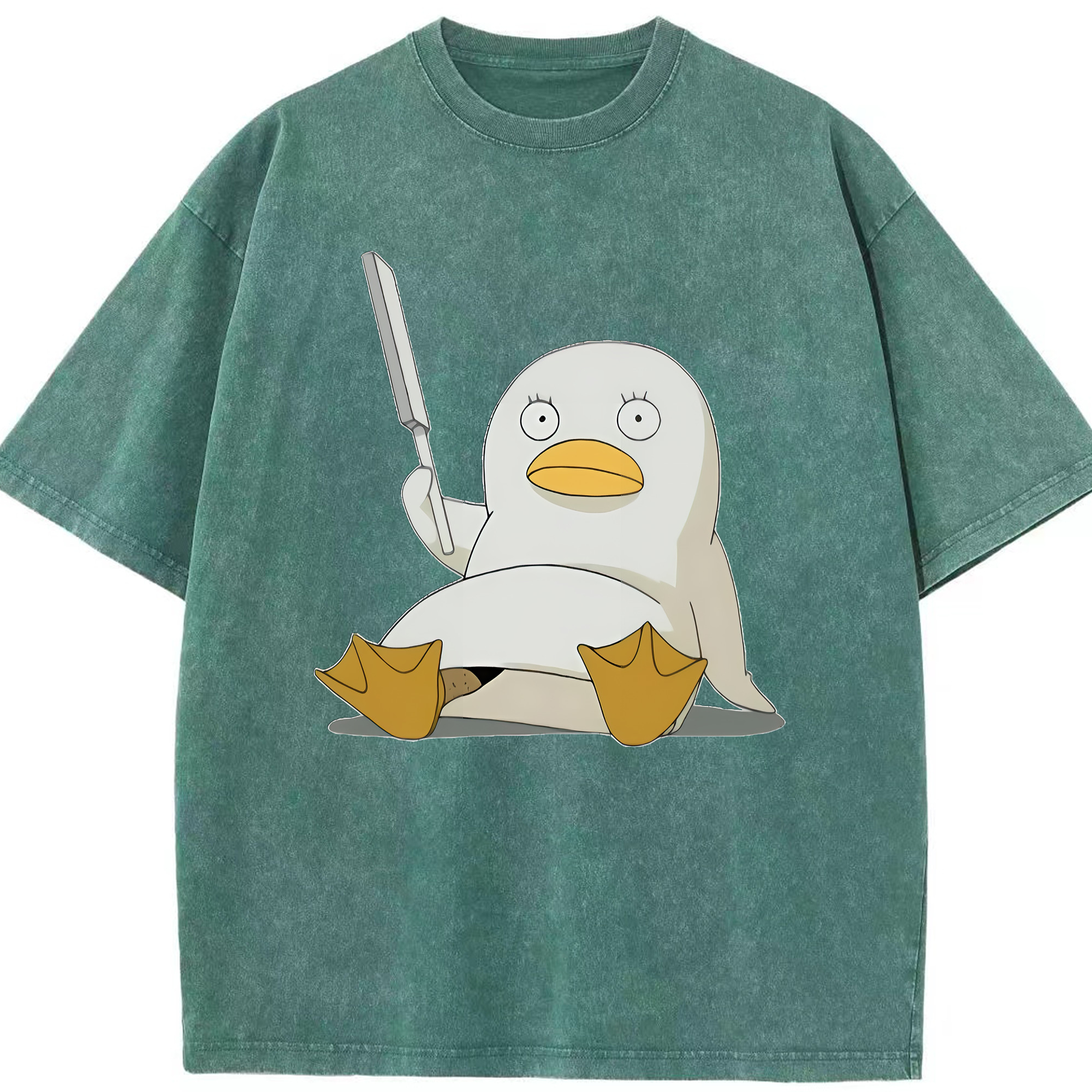 （画像用） ぎんたま 坂田銀時（さかたぎんとき） 神楽 志村新八（しむら しんぱち） GINTAMA Sakata Gintoki Kagura Shimura Shinpachi 綿100% ヴィンテージ風 半袖Tシャツ（フロントプリント）